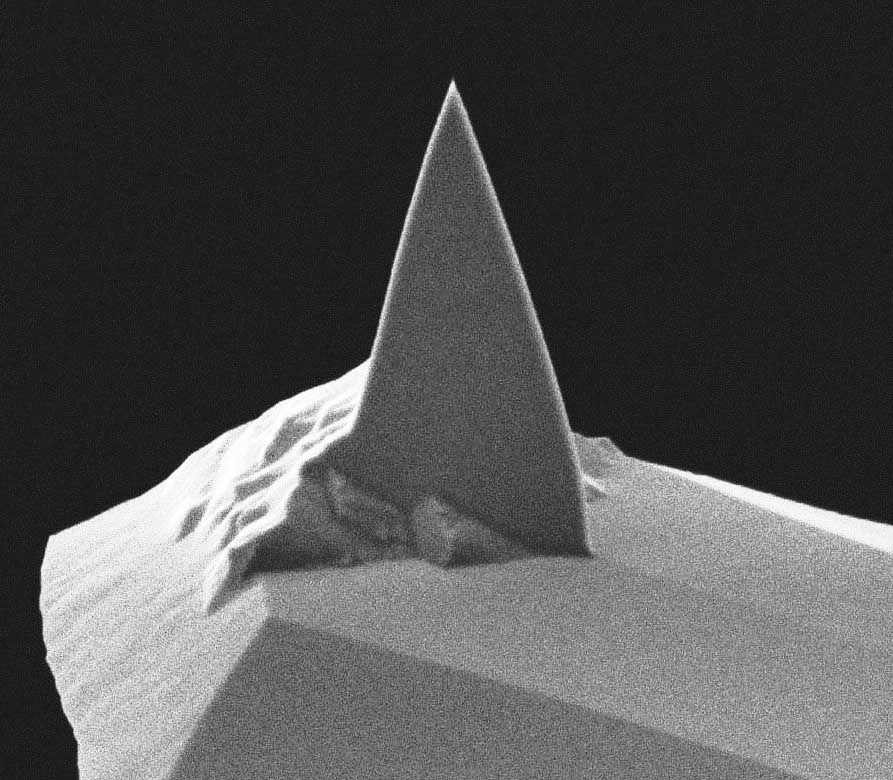 AFM tip of MikroMasch tapping mode AFM probe