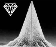 SEM image of diamond coated AFM tip