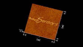 Anode oxidation of a Si substrate performed with a <b>BudgetSensors ElectriTap300-G</b> AFM probe on a JEOL JSPM-5200 AFM system