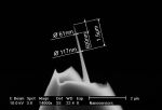 Close-up view SEM image of AR10T high aspect ratio AFM tip