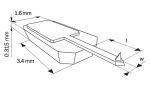 Schematic of single lever MikroMasch AFM Probe