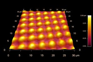 Two dimensional plastic optical grating