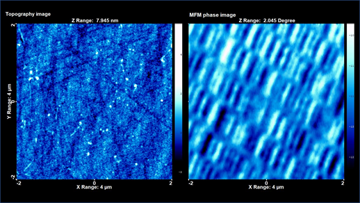 Magnetic Force Microscopy measurement with Akiyama-probe