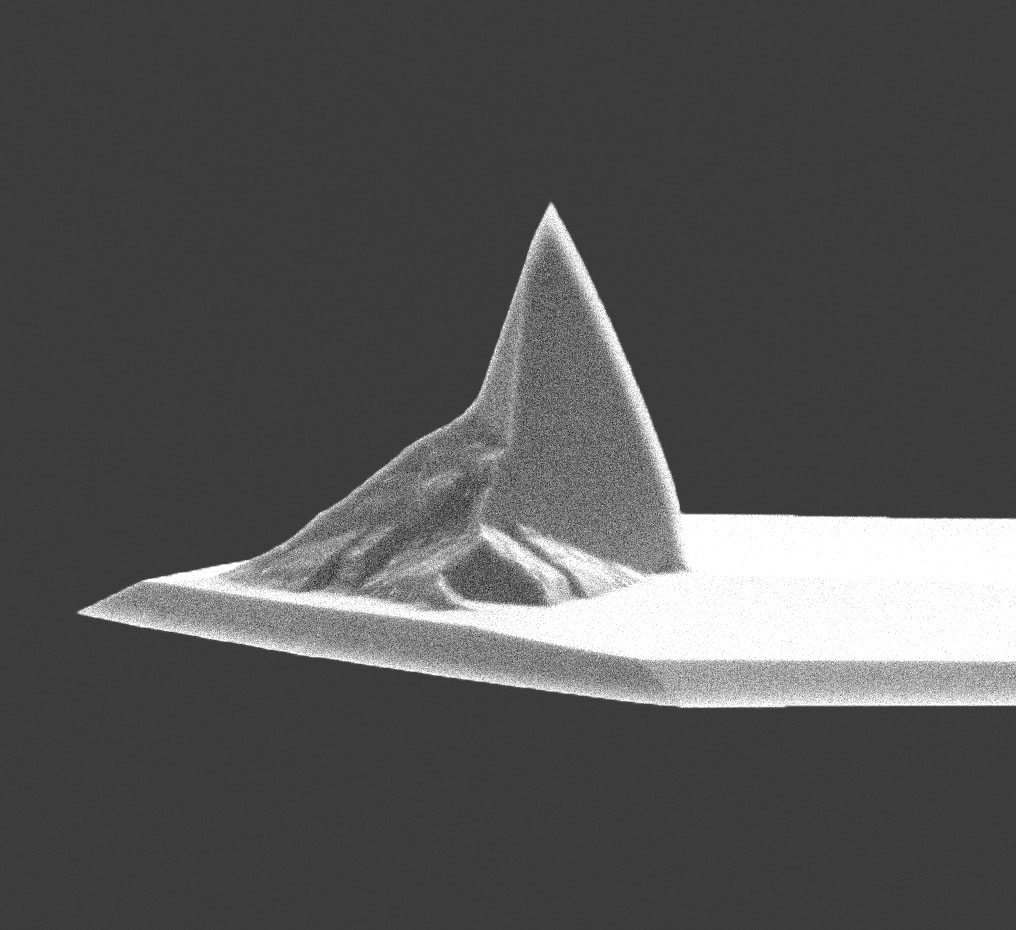 AFM tip of MikroMasch lateral force microscopy AFM probe