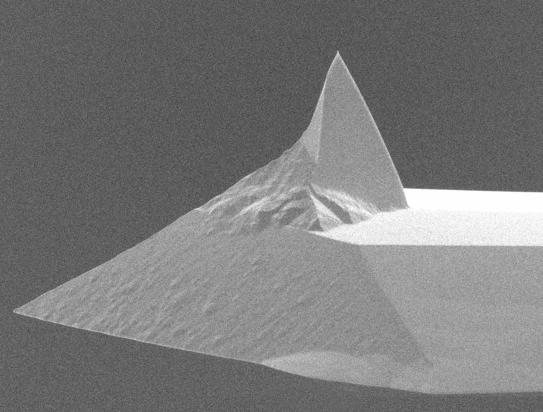 AFM tip of MikroMasch long-cantilever tapping mode AFM probe