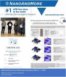 2nd prize for “Best AFM Picture Prize” 6th International Workshop on Advanced Atomic Force Microscopy Techniques