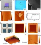 Large-area self-standing covalent crystalline films in a liquid-liquid interfacial synthesis approach studied with our Tap150Al-G soft tapping mode AFM probes