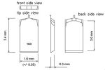 OLYMPUS OMCL-AC160TS AFM probe schematic diagram