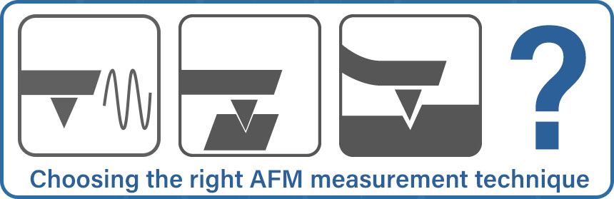Step 1 - Choosing the right AFM measurement technique